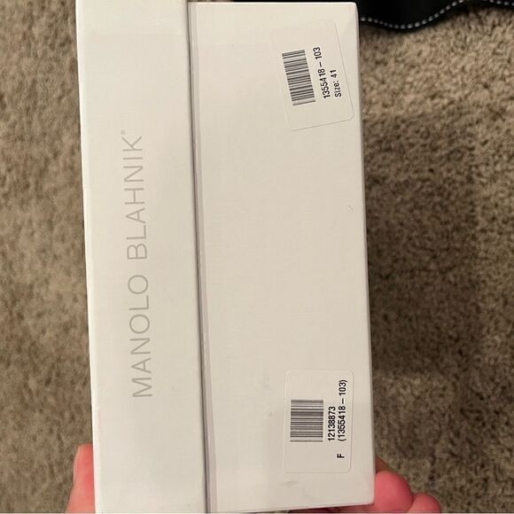 NWB Manolo Blahnik Hangisi 41 Lace - Picture 9 of 10